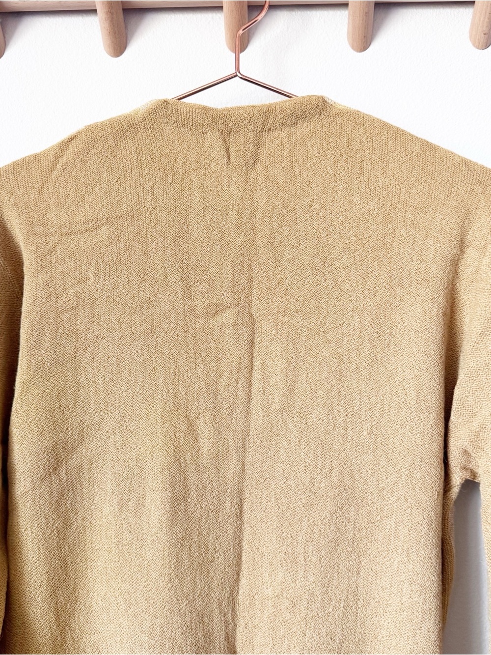 Pendleton Beige and Tan Multi-Stripe V-Neck Cardigan vintage 60’s / 70’s - Picture 7 of 8